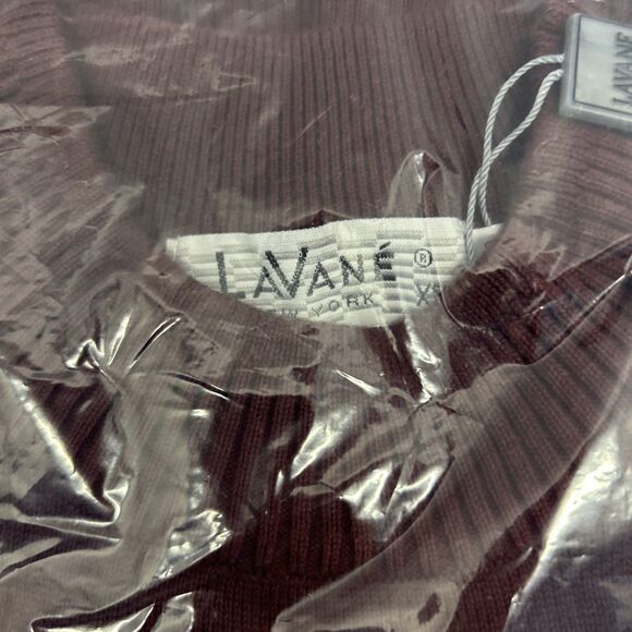 LaVane New York Sweater Crew Neck Men Burgandy XXLNew w/Tags - Picture 4 of 5